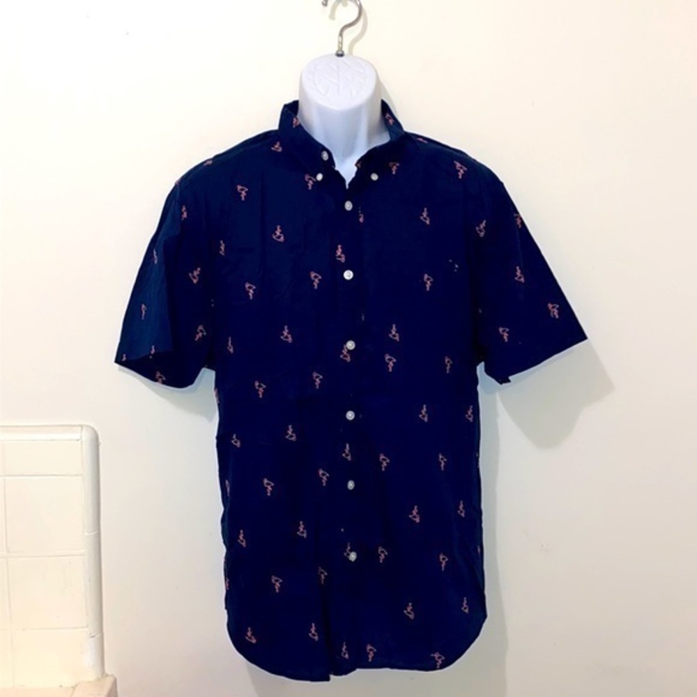 Unisex Trunks Surf & Swim Flamingo Button Down